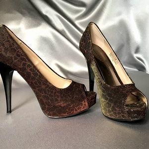 Rainbow Iridescent Leopard Print Stilettos